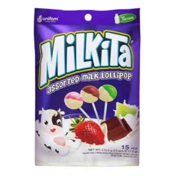 Milkita Lolypop Candy Bag Assorted Premium 172,5gr